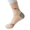 Medias de terciopelo estampadas para mujer reforzadas con calcetines en el talón calcetines de tubo corto color carne calcetines para mujer mayor venta al por mayor