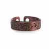 Pulseira Magnética Amazon com Design Floral da Moda, Bracelete Magnético Aberto Ajustável, Joia Transfronteiriça Vintage Estilosa