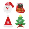 Acessórios de Desenho Animado Papai Noel Boneco de Neve Rena Pulseiras de Bater Broches Acessórios de Decoração de Natal Acessórios de Presente Atacado