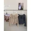 Nova Moda de Outono Ruoxin 26 Outono Inicial Novo Estilo Coreano Blusa de Manga Longa com Babados Off-Shoulder