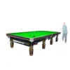 Mesa de snooker estándar internacional 12 pulgadas para casa piedra azul acero biblioteca estilo inglés mesa de billar funda sala de bolas club