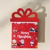 Porta Dinero de Papel Navideño, Caja de Regalo con Corte de Moño para Tarjetas de Dinero para Regalo de Navidad, 3 Diseños Surtidos Venta al por Mayor