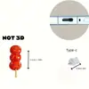 Protetor de Porta de Celular Tema Água-viva Fofo 2D para Conector iPhone/Type-C Android Desenho Animado