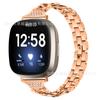 Para Fitbit versa3/versa4 Correa Nueva Correa de Acero Inoxidable de Alta Calidad con Diamantes y Mezclilla Correa Metálica