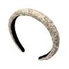 Diadema Celebridad de Internet cabello roto presión lavado de cara horquilla otoño e invierno elegante francés estilo Chanel lentejuela alto parte superior de cráneo diadema de esponja