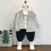 Polo a Rayas para Bebé Niño 2025 Nuevo Primavera y Otoño Nuevo Top Lel para Bebé Moda para Niños de Moda Fresco