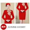 Uniforme de azafata Tienda de joyería de hotel Salón de belleza Ropa de trabajo Primavera y verano Nuevo atuendo de negocios Traje de vestir para mujer Traje de manga larga