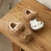 Zapatos para Bebé y Niño Pequeño Niñas Gato Lindo Zapatos de Algodón 2026 Otoño Invierno Nuevos Suela Suave Elegantes Zapatos de Felpa Cálida con Felpa Adicional