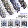 Nail art glitter lantejoulas glitter pó gradiente conjunto azul roxo 123mm misto esmalte joias material gota de cola
