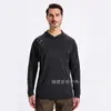 Moletom com Capuz de Cor Sólida T70-Lg, Manga Longa, Elástico, Secagem Rápida, Proteção Solar, Antirrugas, para Primavera e Outono, Esportivo, Fitness, Casual