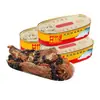 Alimento Enlatado de Pez Dace Marca Ganzhu con Frijoles Negros Fermentados, 3 Latas, Especialidad de Guangdong, Conveniente y Listo para Comer, Productos de Pescado al por Mayor