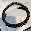 Pulsera de Bambú Negro Estilo Nacional Nueva Pulsera de Bambú de Doble Capa China Diseño de Personalidad Nicho Pulsera con Sentido del Diseño Estilo Neutro Mismo Estilo para Hombres y Mujeres