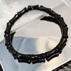 Pulseira de Bambu Preto Estilo Nacional Nova Pulseira de Bambu Dupla Camada Chinesa Design de Personalidade de Nicho Pulseira Estilo Neutro Mesmo Estilo para Homens e Mulheres