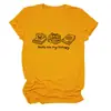 Los libros son mi terapia Amazon Europa y América Moda Casual Versátil Camiseta de Manga Corta con Cuello Redondo para Mujer