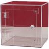 Caja de exhibición acrílica para puerta de succión magnética, caja de exhibición con cerradura, puerta deslizante móvil, caja de almacenamiento para manos, caja de almacenamiento, caja de almacenamiento a prueba de polvo