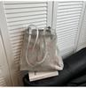 Bolso de Hombro para Mujer de Moda 2025, Primavera y Verano, con Doble Correa, Bolso Tote de Gran Capacidad con Estampado de Moda de Nicho