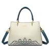 Bolso Mensajero Estilo Chino Bordado Nuevo Bolso de Hombro de Gran Capacidad Moda para Dama Bolso de Boda Bolso de Mano para Novia
