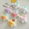 Asas e Estrelas Desenho Animado Fofo Acessórios de Resina DIY Cola de Chantilly Grampos de Cabelo Feitos à Mão, Bolsas, Elásticos de Cabelo, Materiais para Corda de Cabelo