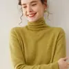 Suéter de Cachemira Sin Costuras y Amigable con la Piel con Cuello Alto Apilado, Suéter Pulóver Ajustado para Mujer, Cálido Suéter de Punto Interior para Otoño e Invierno