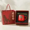 Medalla de Bronce del Año del Caballo Taza Empresa Reunión Anual Regalo Banquete de Cumpleaños Recuerdo Taza Caja de Regalo para Taza Compra Grupal Mayoreo