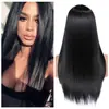Peluca Transfronteriza Africana para Mujer, Moda Europea y Americana, Flequillo de Raya Media, Cabello Largo Liso, Peluca de Fibra Química, Fabricante de Cobertores para la Cabeza, Stock Listo al por Mayor