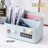 Caixa organizadora de mesa com compartimentos para canetas, canetas de aquarela, lápis, material de escritório e itens diversos para sala de estar, escritório, dormitório