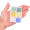 Accesorios para joyería DIY, materiales para ensartar hechos a mano, cuentas acrílicas, cuentas de colores de 4 mm con punta, caja de set de cuentas sueltas para ensartar