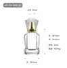 Botella de perfume de vidrio de 15 ml en stock, botella vacía, botella recargable portátil de alta gama, juego de botellas pulverizadoras de perfume, botella de vidrio