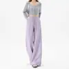 Pantalones deportivos casuales de pierna recta con estampado de letras estilo americano, nuevos pantalones para mujer con cordón, pantalones de pierna ancha, corte holgado, versátiles y que estilizan, pantalones largos