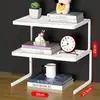 Rack de armazenamento de mesa Mesa de escritório Estação de armazenamento Artefato Dormitório Mesa Estante Mesa Prateleira multicamadas