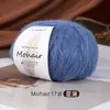 Ovillo de hilo de mohair teñido en degradado de seda para chalecos, suéteres y material de hilo para bebés hechos a mano DIY
