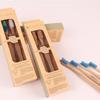 Caixa de escova de dentes impressão de imposição escova de dentes de bambu caixa colorida pasta de dente bronzing dobrável caixa colorida personalizada pequena tiragem caixa vazia