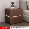 Mesita de noche de acero inteligente, no requiere instalación, arte en hierro, estilo crema, simple y moderno, gabinete de almacenamiento para dormitorio sin formaldehído