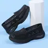 Zapatos de enfermera con amortiguación de aire para mujer, verano, antideslizantes, de cuero, suela gruesa, suela suave, no cansan los pies, transpirables, zapatos de trabajo médicos, en stock, al por mayor