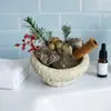 Ornamento de aromaterapia em vaso com pedra bruta de cristal natural, difusor de aroma em pedra sem chama, decoração com óleos essenciais, vaso de cerâmica, pequeno bonsai