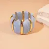 Pulsera elástica de rombos acrílicos irregulares europea y americana, personalidad transfronteriza, nicho, única, joyería de mano de alta gama para mujer
