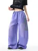 Calça Jogger Larga Lavada Estilo Americano Nova para Primavera e Outono, Calça Casual Solta de Comprimento Total para Homens e Mulheres