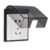 Caja Estanca para Enchufe Tipo 86 Adhesiva Baño Universal Interruptor de Baño Enchufe Protector contra Salpicaduras Cubierta Protectora