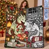 Manta de Franela Polar con Tema Navideño Impresión Digital Suministro Exclusivo Transfronterizo Dropshipping Cubierta de Sofá Manta Siesta de Oficina