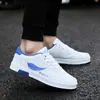 Tênis de Skate Verão 2024 Cano Baixo Respirável Couro Pena Masculino Tendência Branco Casual Versátil Esportivo Personalizado