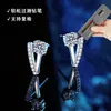 Pendientes de Plata de Ley S925 con Moissanita Color D Geométricos Franceses Simples en Forma de V Diseño de Nicho Pendientes de Alta Gama para Mujer
