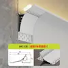 Lâmpada de Linha de Cintura Luminosa para Lavagem Ascendente na Parede Sem Ranhura Lâmpada Linear Montada Externamente Invisível Sem Teto Ranhura Refletora Tira de Luz LED