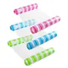 Balsa flotante inflable transfronteriza modelo nuevo hamaca para piscina balsa flotante plegable a rayas cama flotante inflable con red sillón flotante