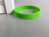 Concavo grabado LOGO color fluorescente pulsera de silicona color hermoso material de grado alimenticio color caramelo color