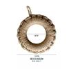 Almohadilla tejida a mano de fábrica de punto de cuerda de cáñamo tejida, anillo para olla, almohadilla para plato, almohadilla para taza, almohadilla para olla con aislamiento térmico, mantel individual de color primario japonés