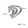 Anillo de Acero de Titanio de Venta Caliente Transfronterizo, Lujo Accesible, No se Desvanece, Electrochapado al Vacío, Oro de 18 Quilates, Anillo Abierto de Alta Gama, Acero Inoxidable