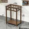 Mesa de Chá para Uso Doméstico, Mesa de Chá Pequena, Aparador, Bar de Chá em Madeira Maciça, Mesa de Chá com Chaleira Integrada e Suporte para Balde de Água