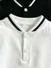 Ropa Popular para Niños de Comercio Exterior: Conjunto de Cuatro Piezas para Niño Estilo Caballero: Camisa Blanca con Cuello, Pajarita, Pantalones Cortos Azul Oscuro y Tirantes