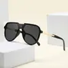 Óculos de Sol Aviador Estilo Europeu e Americano 2026 com Lentes de Peça Única para Homens e Mulheres, Tendência Fashion Óculos de Sol para Dirigir