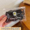 Elástico de Borracha Preto Elástico de Amarrar Feminino Elástico de Alta Elasticidade e Durável Tamanho Pequeno de Bebê Elástico de Cabelo Elástico de Cabelo com Capa de Couro para Meninas Tamanho Pequeno Elástico de Cabelo